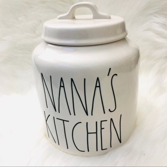 NWT Rae Dunn NANA’S KITCHEN Canister Cookie Jar